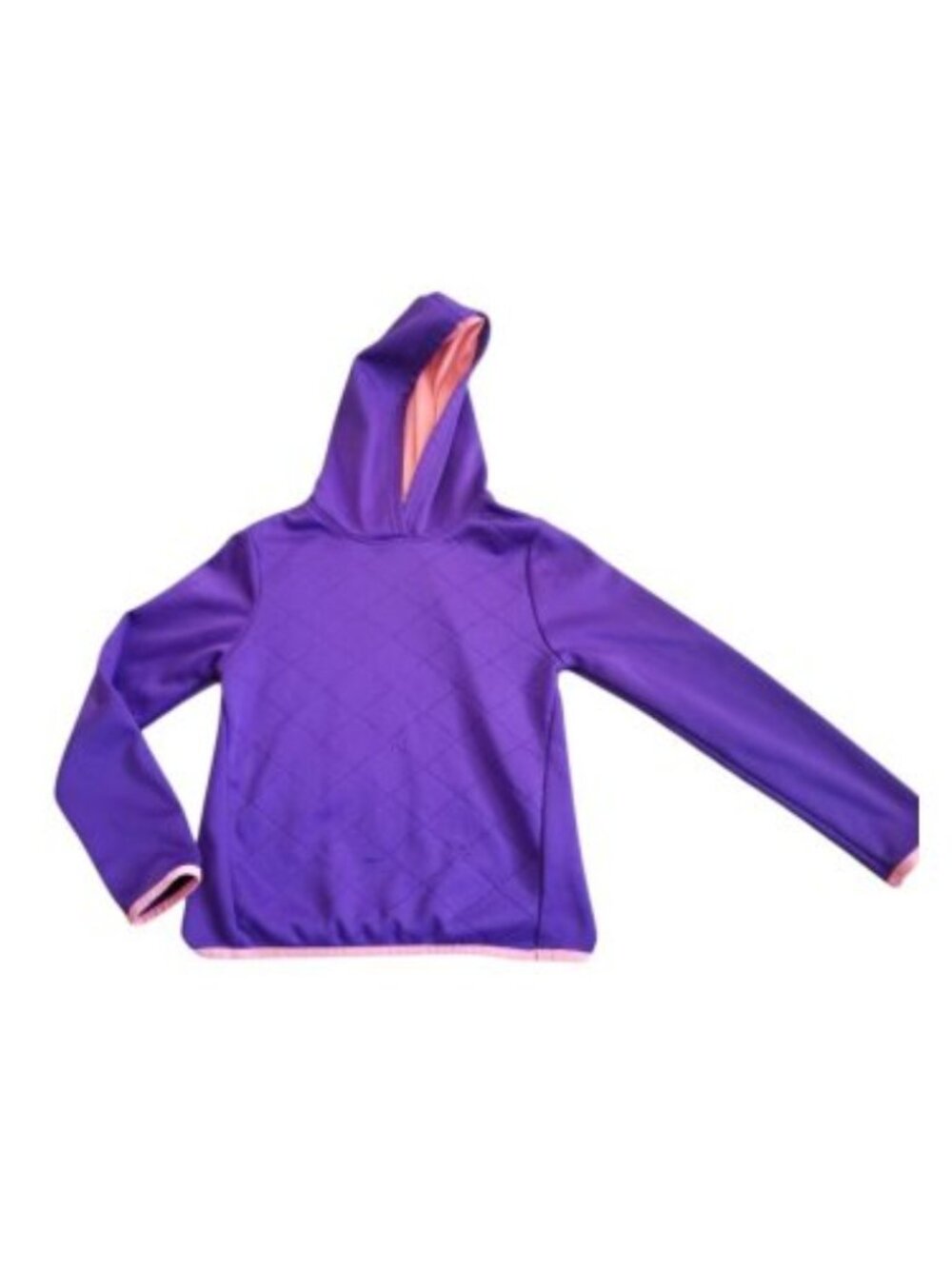 CHEETAH Purple Fleece Lined Hooded Pullover Girls Size 7-8